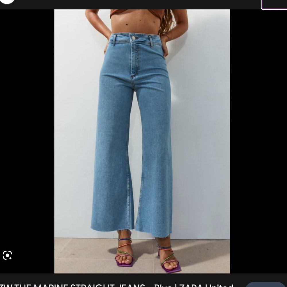 ZARA marine straight jeans (New without tags)